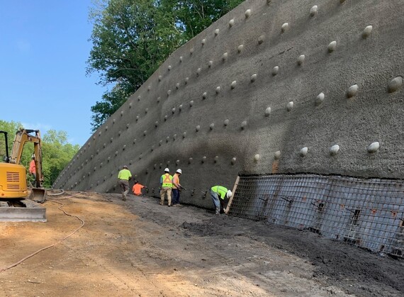 Grants Mill Soil Nail Wall - May 2023 - cropped