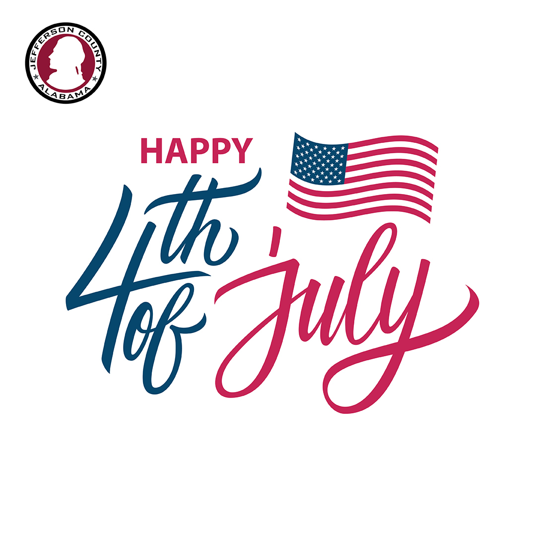 graphic saying Happy July 4th!