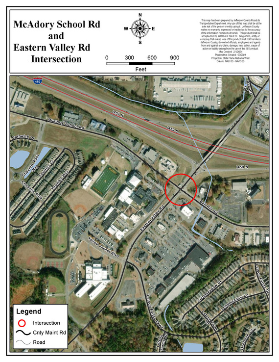 map of where road work is taking place