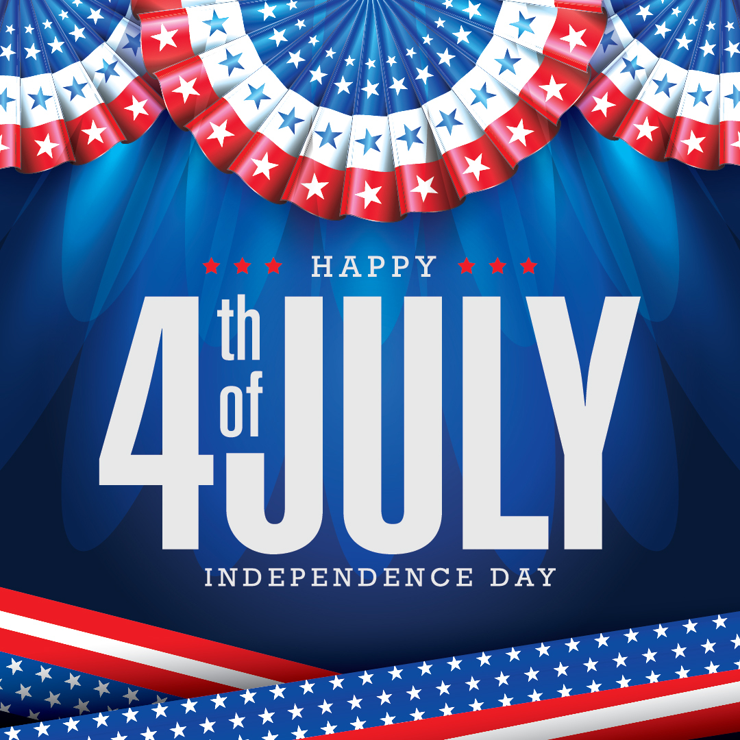 July 4th holiday graphic