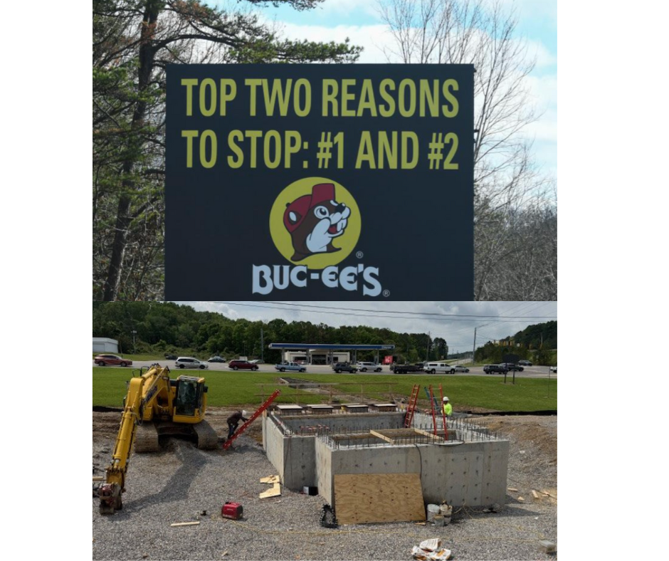 Construction work at Buc-ee's in Leeds