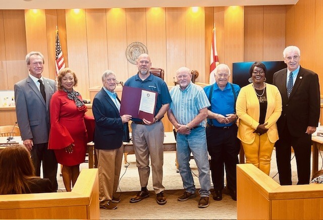 Jefferson County Commission with members of the First Baptist Church of Shannon
