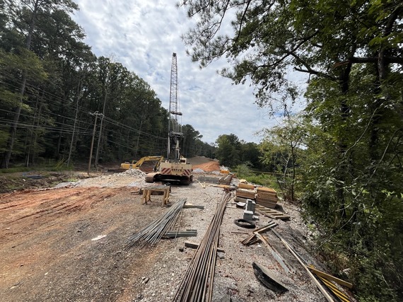 image of road/bridge work at Old Springville Road
