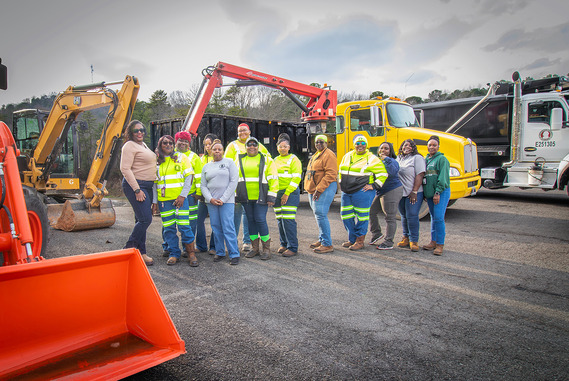 ladies in construction from Camp Bessemer and Camp Ketona