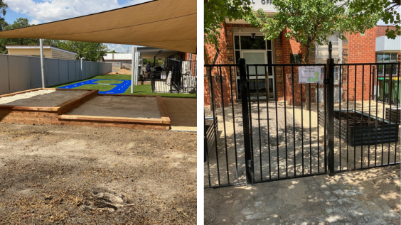 Playground under construction