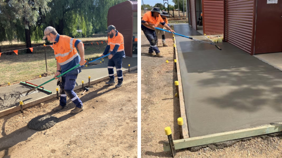 Wahgunyah Railway Reserve footpath works