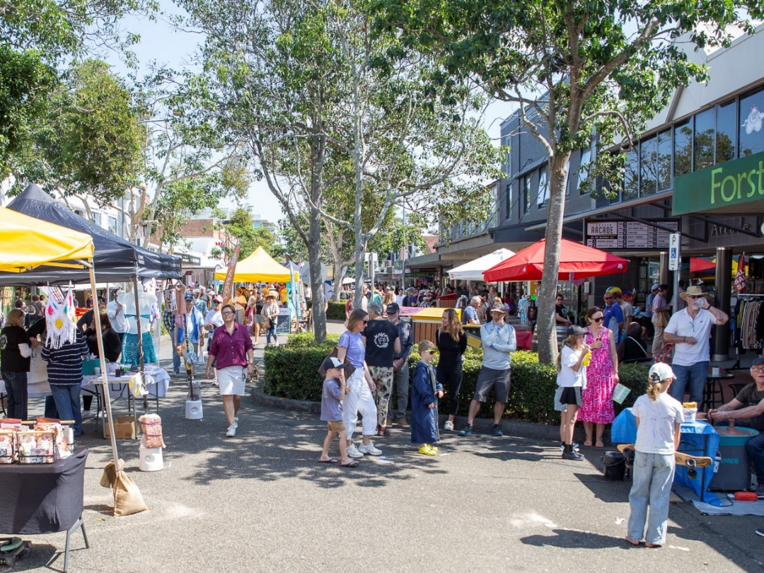 Forster main street during Spring Fest