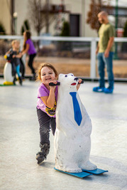 Young Girl At Ice Skating Rink