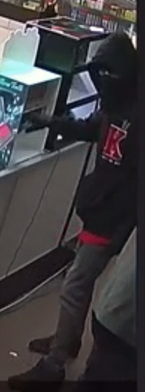 SUSPECT WITH K ON HOODIE