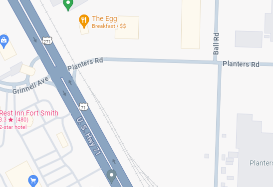 Planters Rd from Hwy 71 to Ball Rd