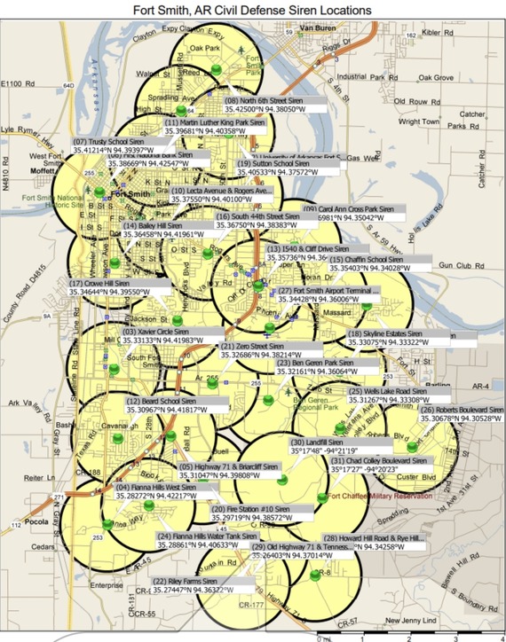 tornado siren map