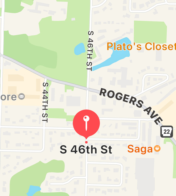 south 46th street and rogers avenue