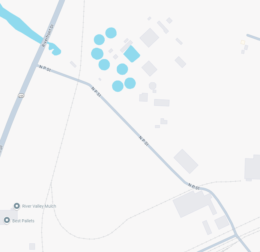 north p street from riverfront drive to 13 north p