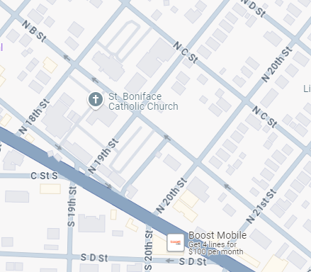 NORTH 19TH BETWEEN NORTH B AND C STREETS