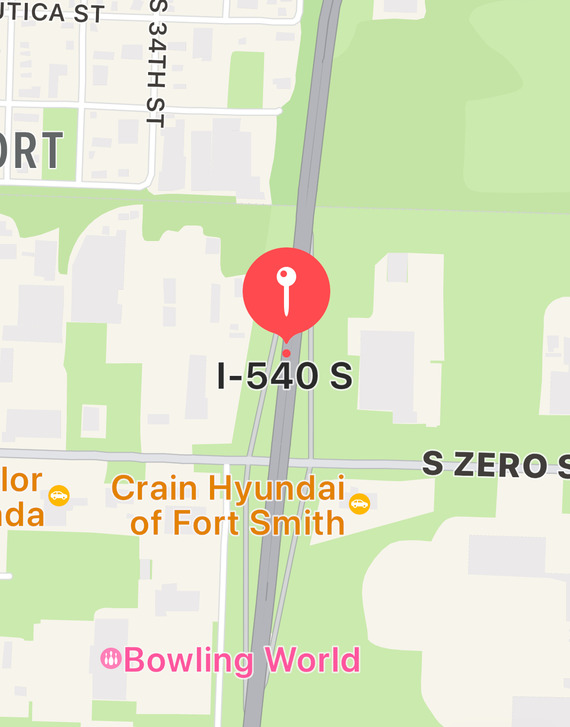 I 540 and south zero Street