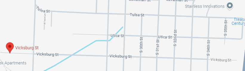 STREET CLOSURES, OCT. 22 - LOCATIONS ALONG VICKSBURG STREET, SOUTH 31ST-32ND, 3100 AND 4900 TULSA ST