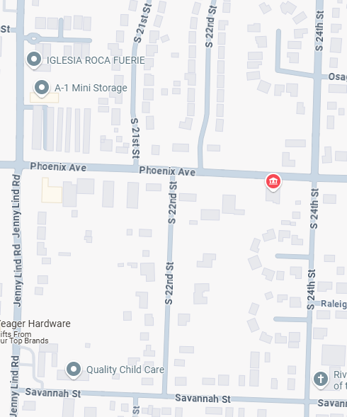 South 24th Street / Old Jenny Lind Road on Phoenix Avenue