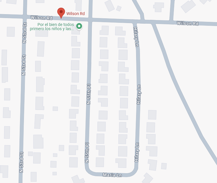 COMMUNITY ALERT, STRUCTURE FIRE NEAR NORTH 50TH PLACE, WILSON ROAD