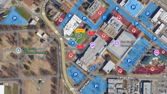 Thunder in the Fort Parking Map