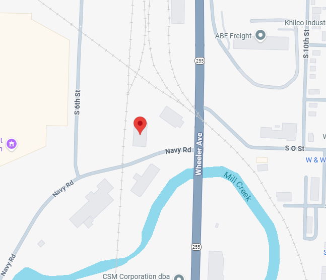 Navy Road between South 6th and Wheeler Ave