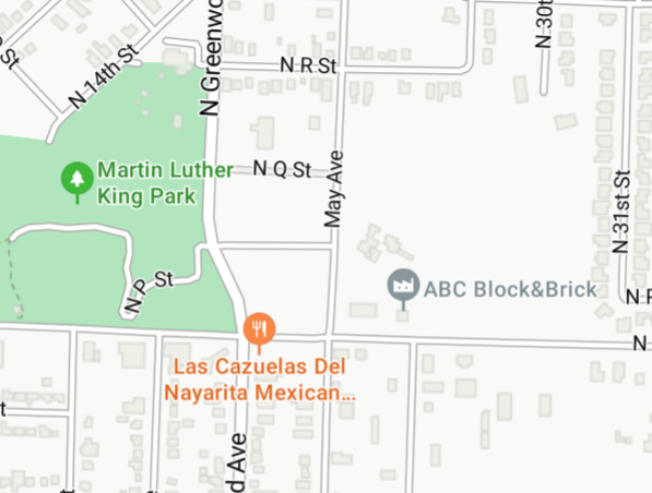 North Greenwood Avenue from North O to North R