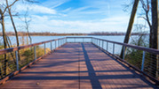 Carol Ann Cross Boardwalk overlooking the Arkansas River