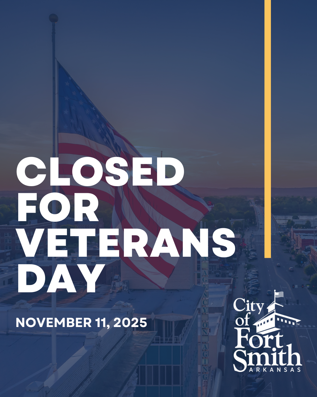 Closed for Veterans Day