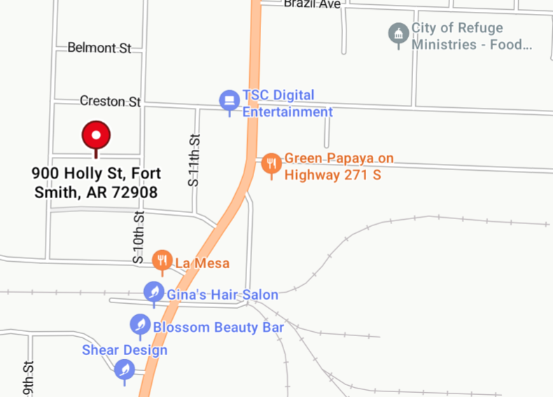 Map Image of 900 block of Holly St