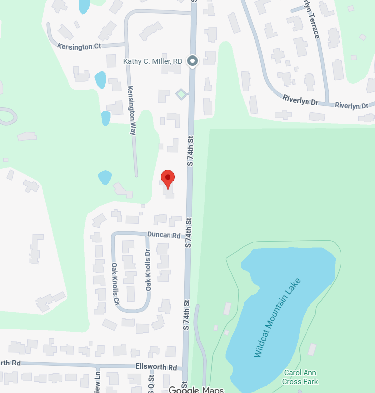 Map Image of the area near 1218 South 74th Street