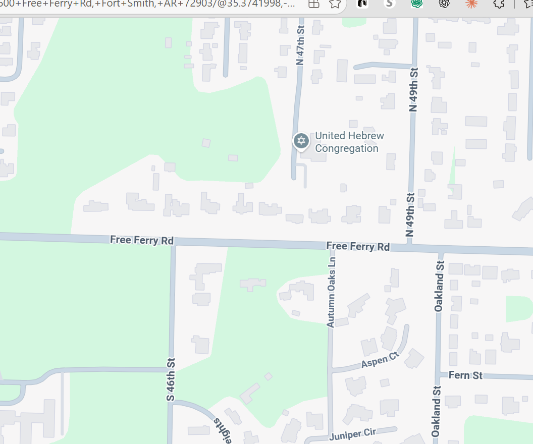 Map Image of 4600-4900 Free Ferry Road