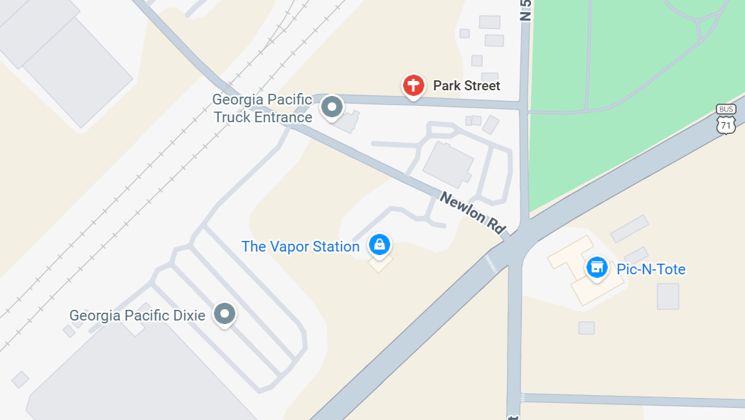 Map of Stalled Train Location