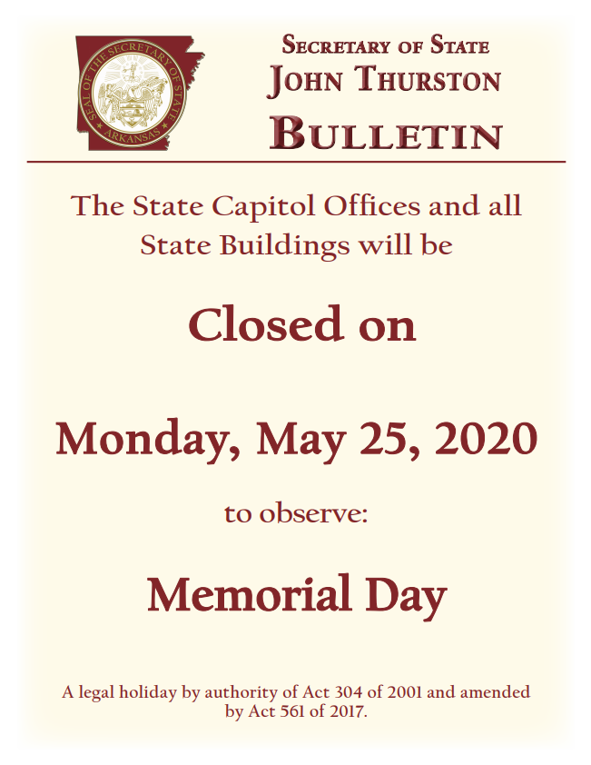 memorial day bulletin