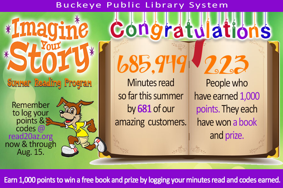 Congratulations Summer Reading - Minutes & Achievers 2