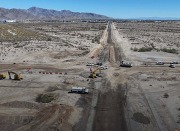 Verrado Yuma construction showing the road torn apart