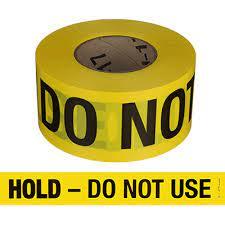 hold do not use tape