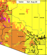 Heat Risk Map 8.28 