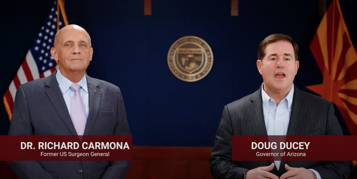 Arizona Governor Doug Ducey and Former Surgeon General Dr. Richard Carmona