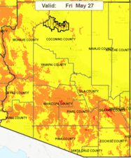 Heat Risk Map 5.27.22