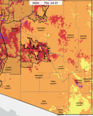 Heat Risk Map 7.20.22