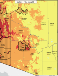 Heat Risk Map 8.30.22