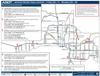 Weekend Travel Advisory Map