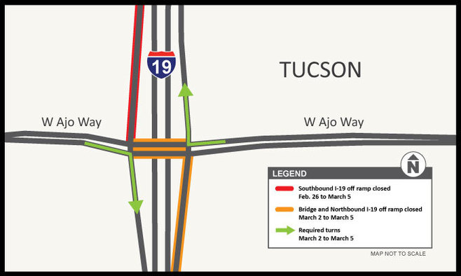 Ajo Way/I-19 closure