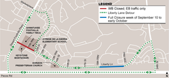 Liberty Lane map