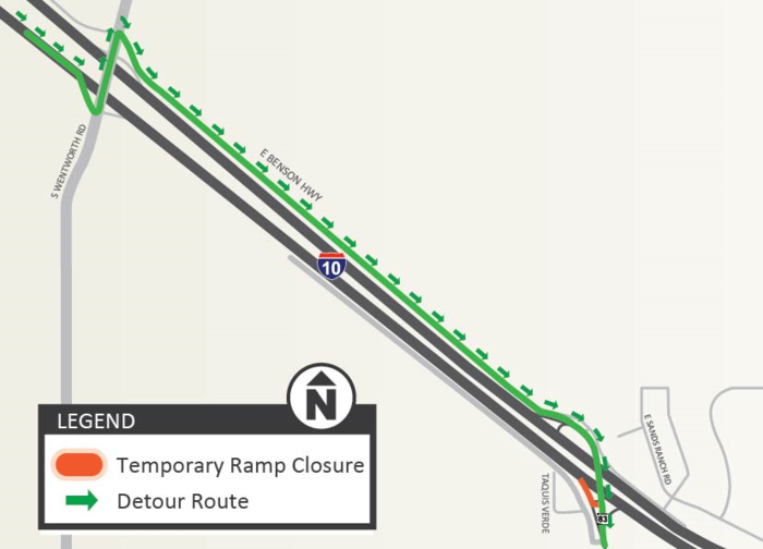 Directions To State Road Eastbound Interstate 10 Exit Ramp To State Route 83 Closes The Week Of Dec.  3