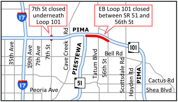Road closure map