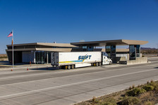 Truck at port of entry
