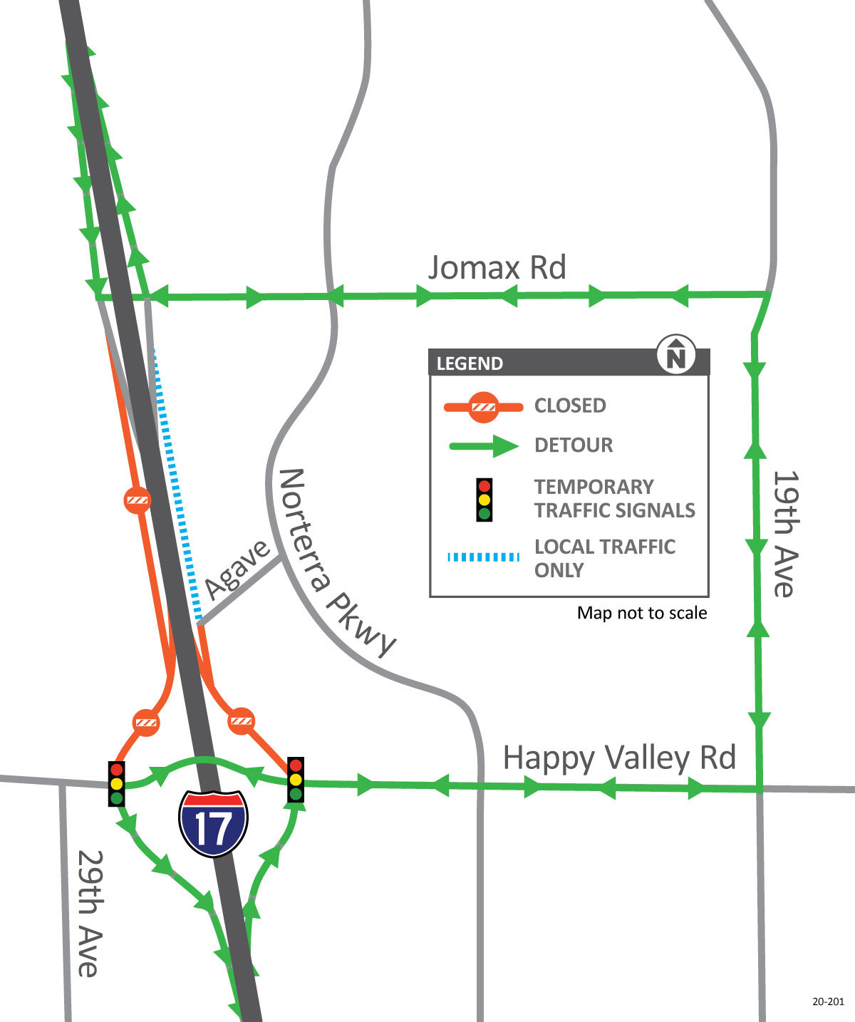 Happy Valley Road Ramp Closures