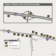 I-40 Smart Work Zone map