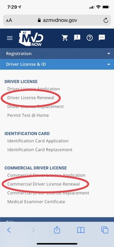 online driver license renewal