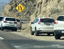 Illegal parking on SR 89